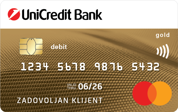 Mastercard Gold kartica UniCredit Banke